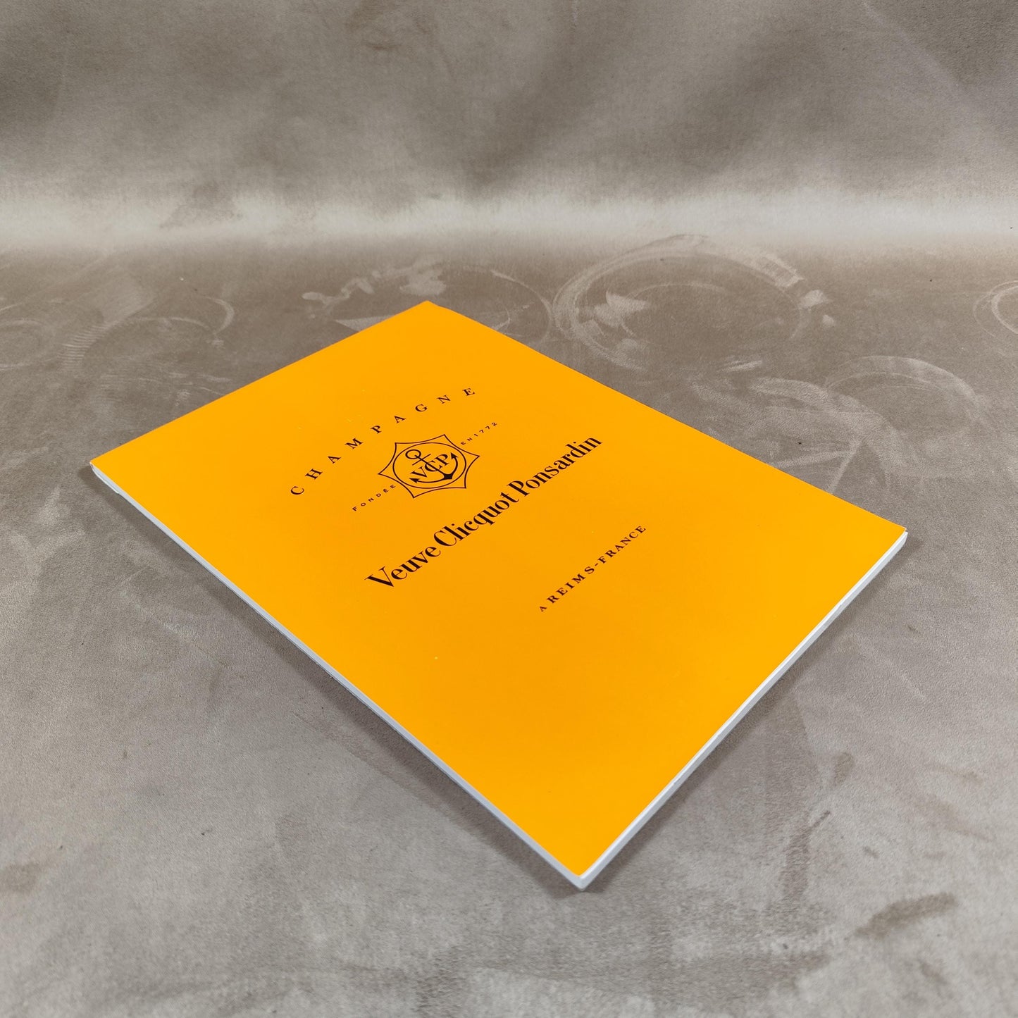 Bloc note A4, Carnet Champagne Veuve Clicquot Ponsardin Made in France Vintage 1990
