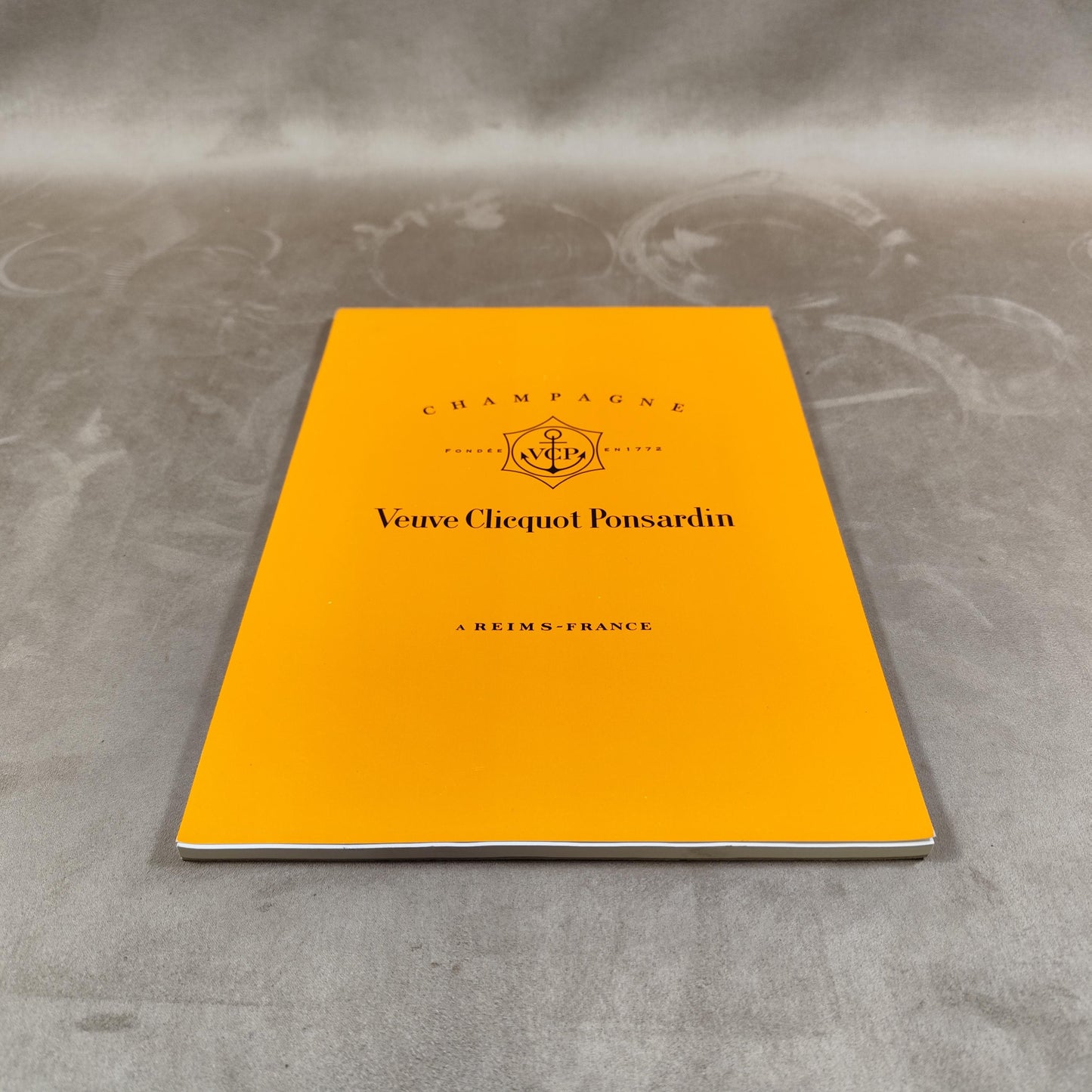 Bloc note A4, Carnet Champagne Veuve Clicquot Ponsardin Made in France Vintage 1990