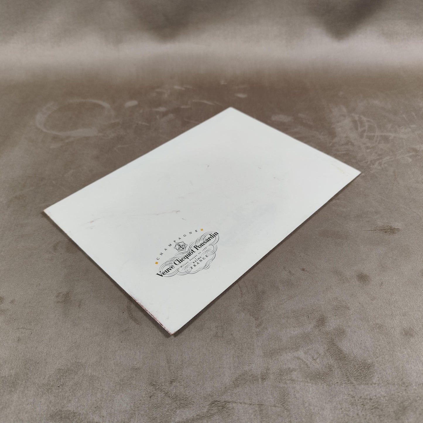 Enveloppe et carte Nouvel An Champagne Veuve Clicquot Made in France Vintage 1993