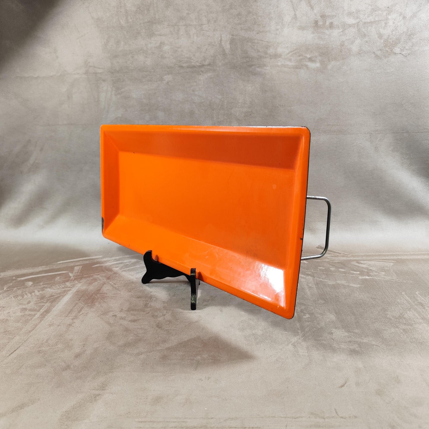 Plateau de Service Tôlerie Émaillerie Nantaise en métal Made in France Vintage 1970