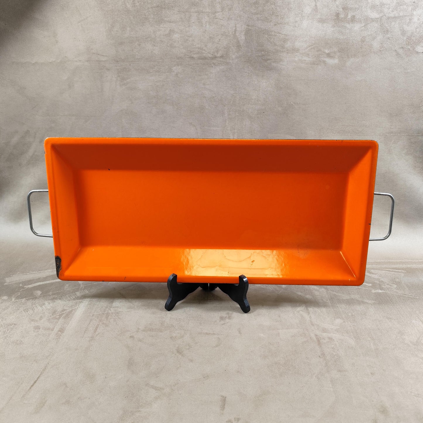 Plateau de Service Tôlerie Émaillerie Nantaise en métal Made in France Vintage 1970