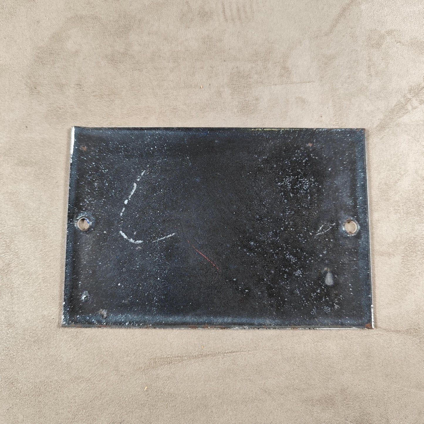 RARE Plaque de rue de ville Française Numéro 36 en tôle émaillée bleue Made in France Vintage 1950