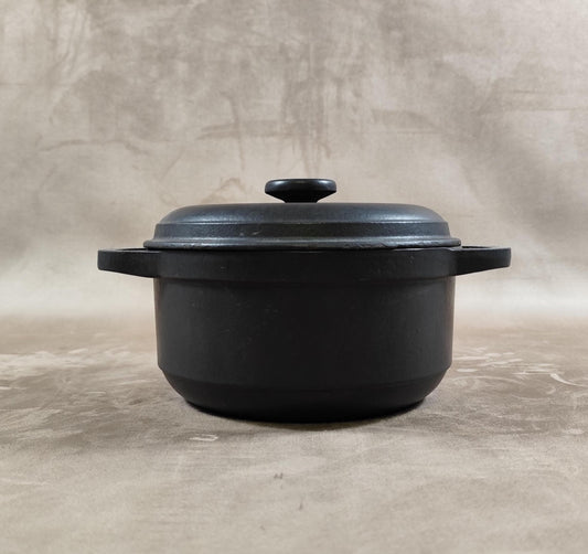 Cocotte en fonte noire Fontignac Made in France Vintage 1970