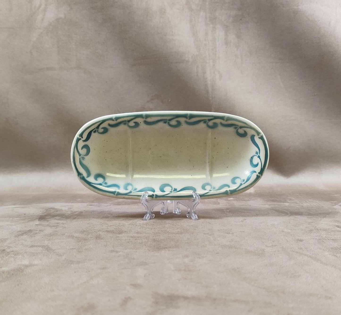 Porte savon en faïence par Keller et Guerin Made in France 1900