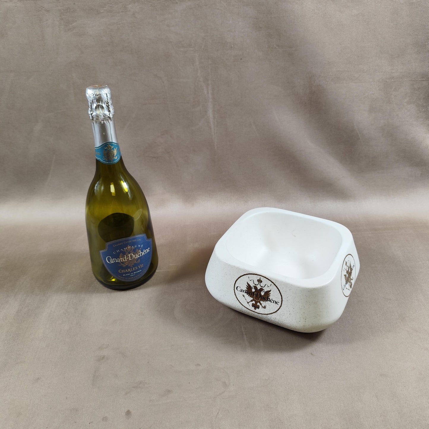 Cendrier Publicitaire Champagne Canard-Duchêne Made in France Vintage 1970