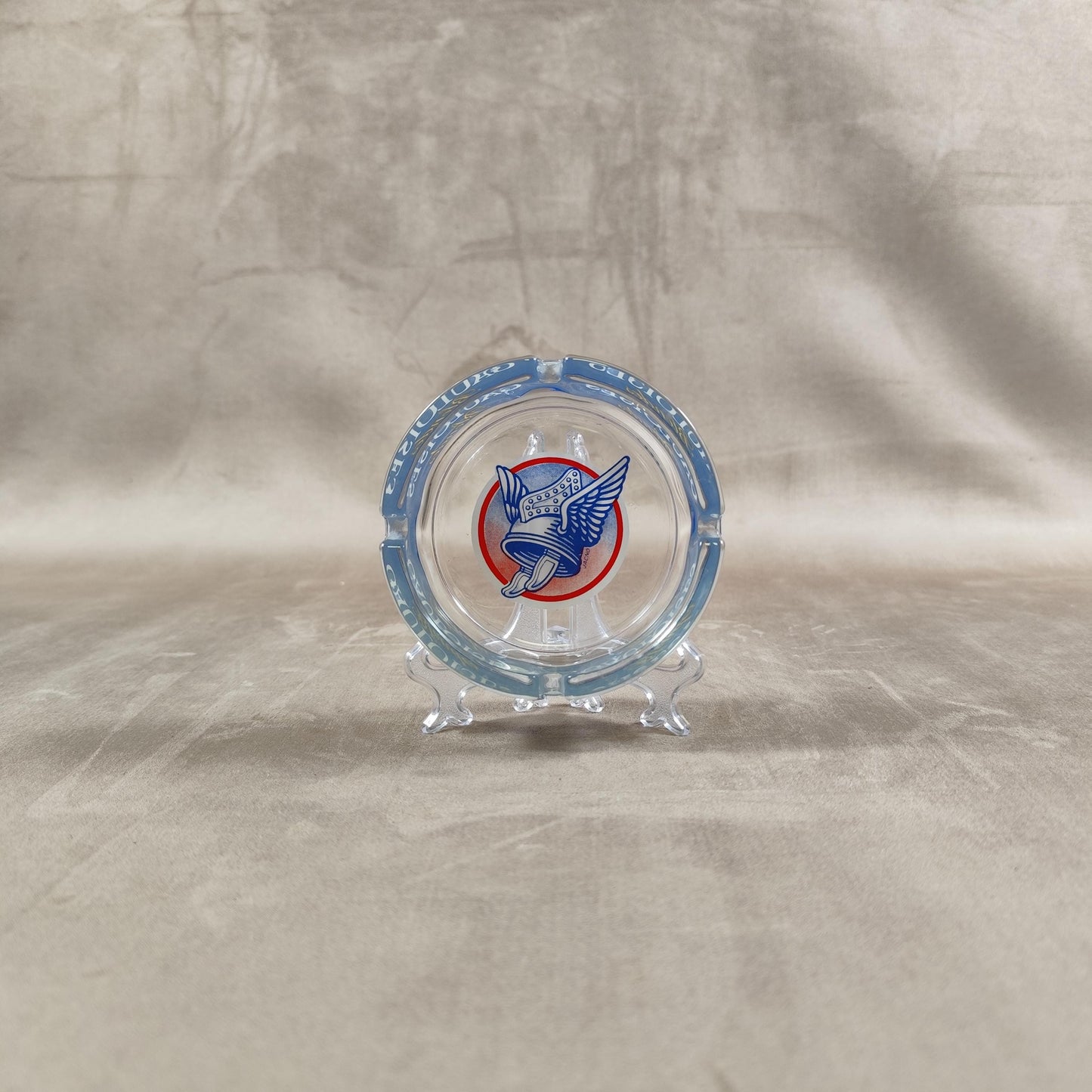 Cendrier Publicitaire en verre Gauloises Longues Made in France Vintage 1970