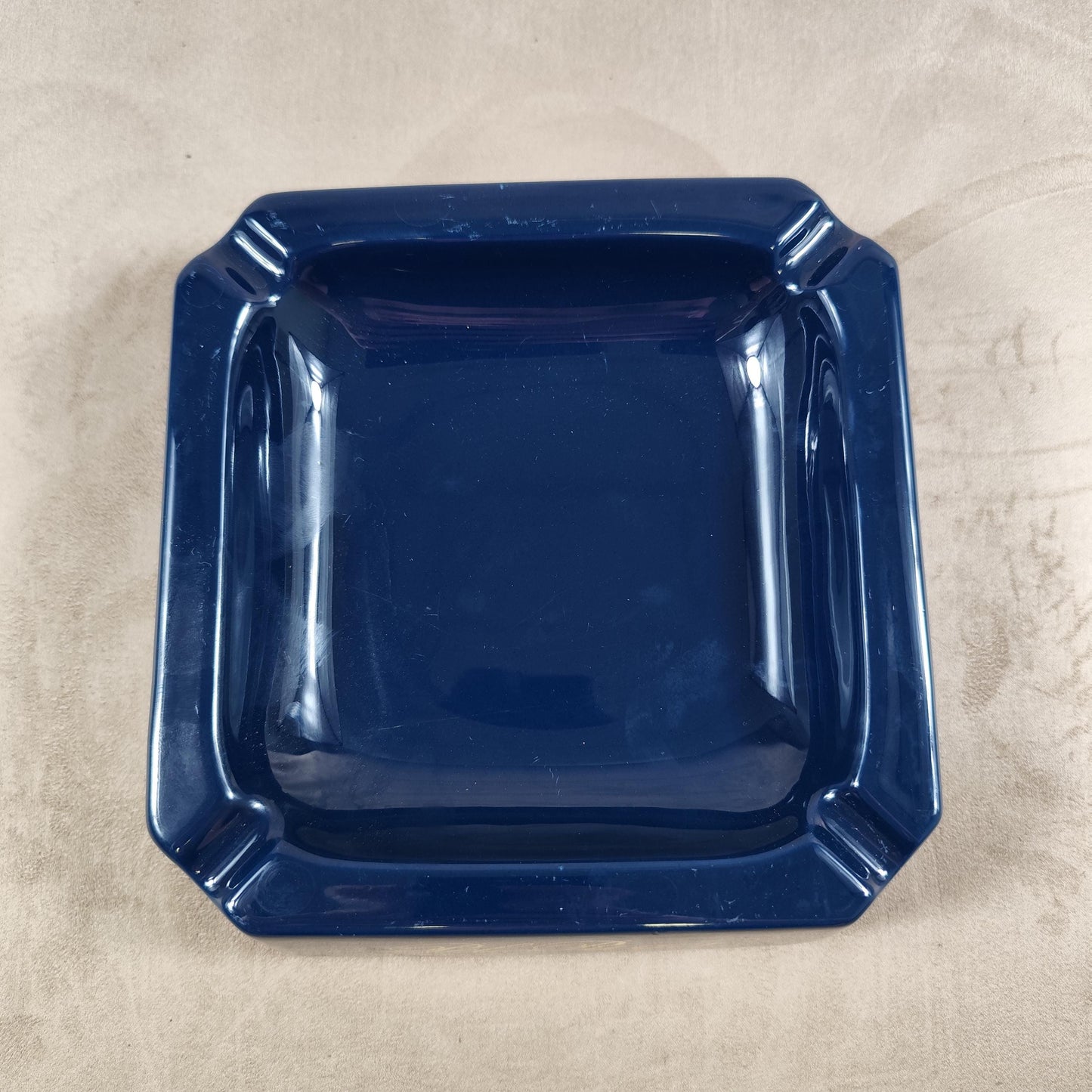 Cendrier Pol Roger en faience Made in France Vintage 1980