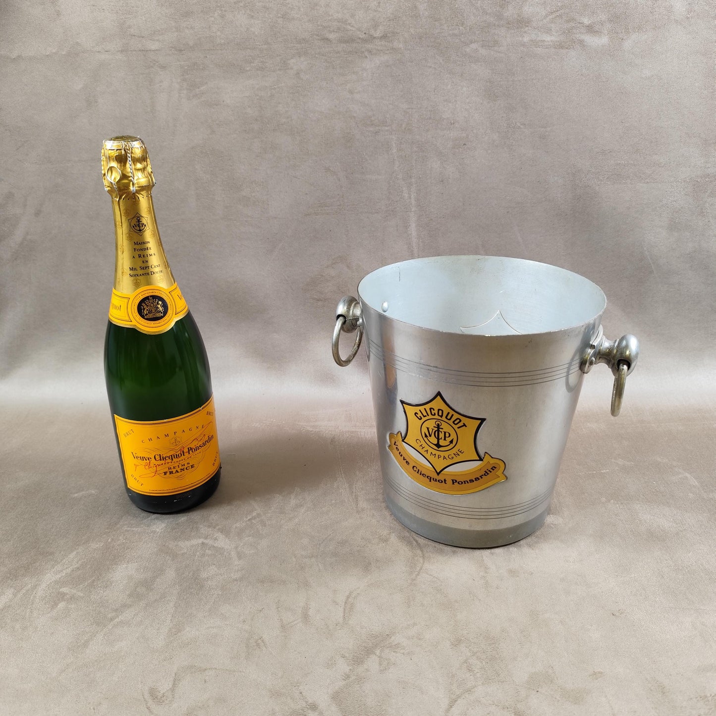 RARE Seau à champagne Veuve Clicquot Ponsardin Made in France Vintage 1970