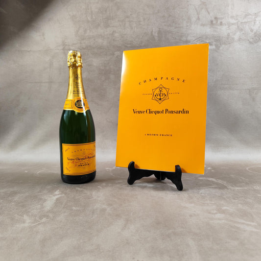 Bloc note A4, Carnet Champagne Veuve Clicquot Ponsardin Made in France Vintage 1990