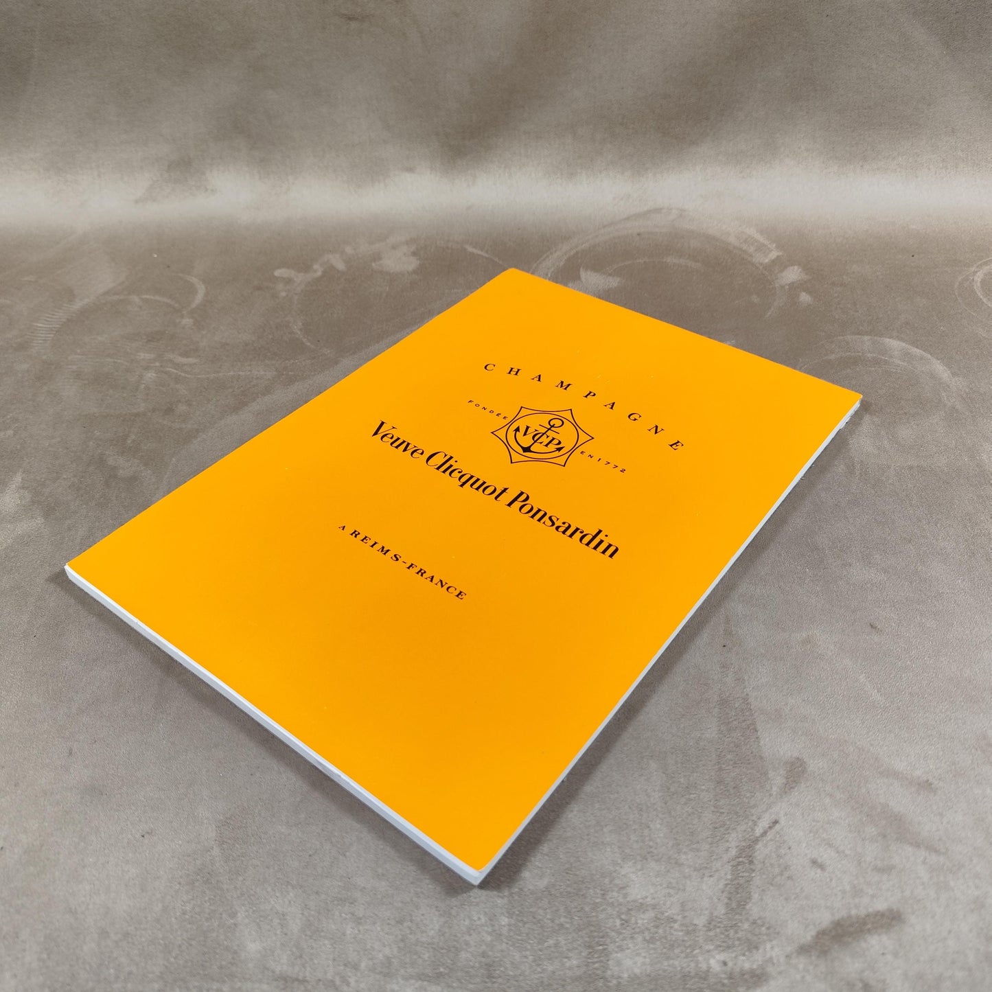 Bloc note A4, Carnet Champagne Veuve Clicquot Ponsardin Made in France Vintage 1990