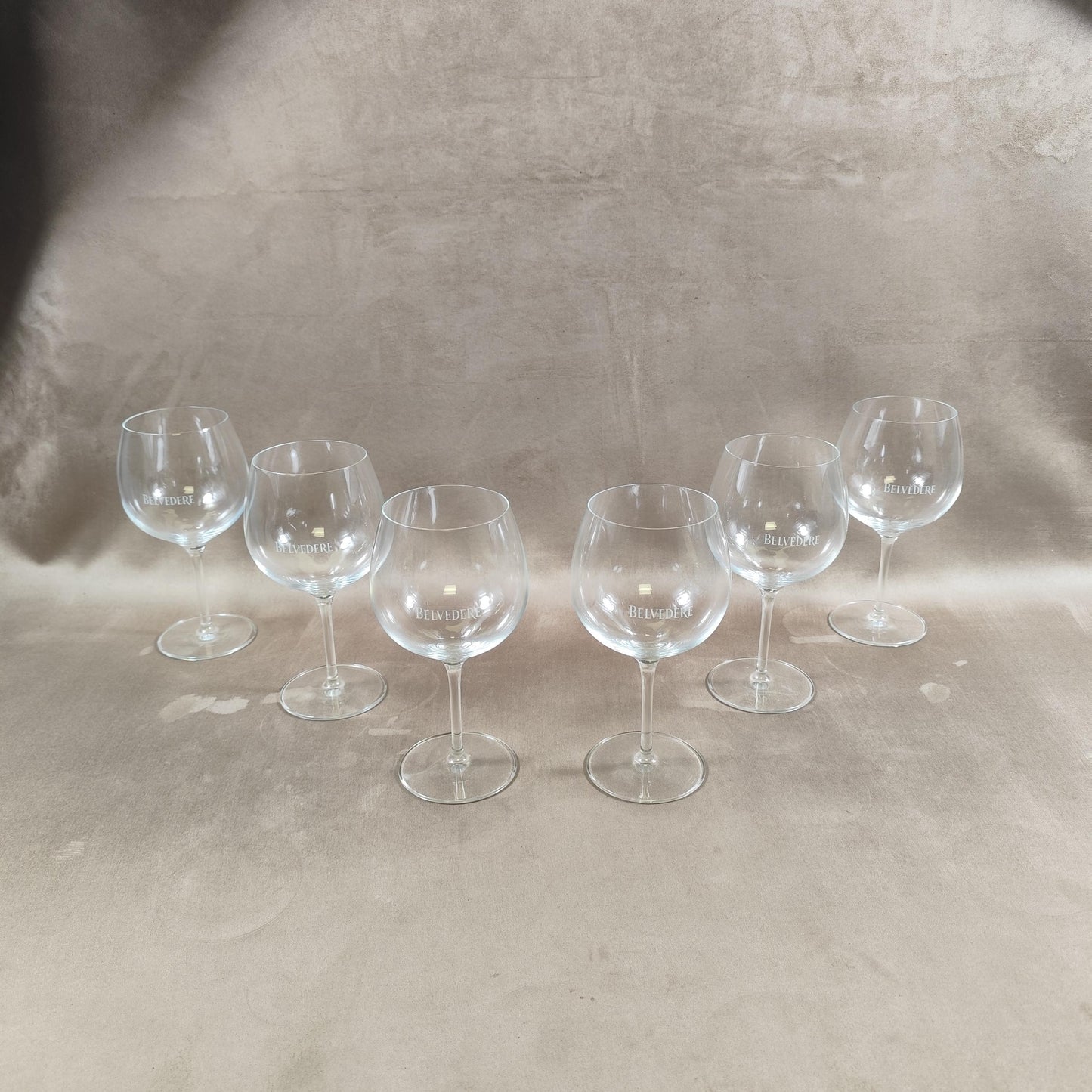 Lot de 6 verres Vodka Belvedere Made in France Vintage 1990