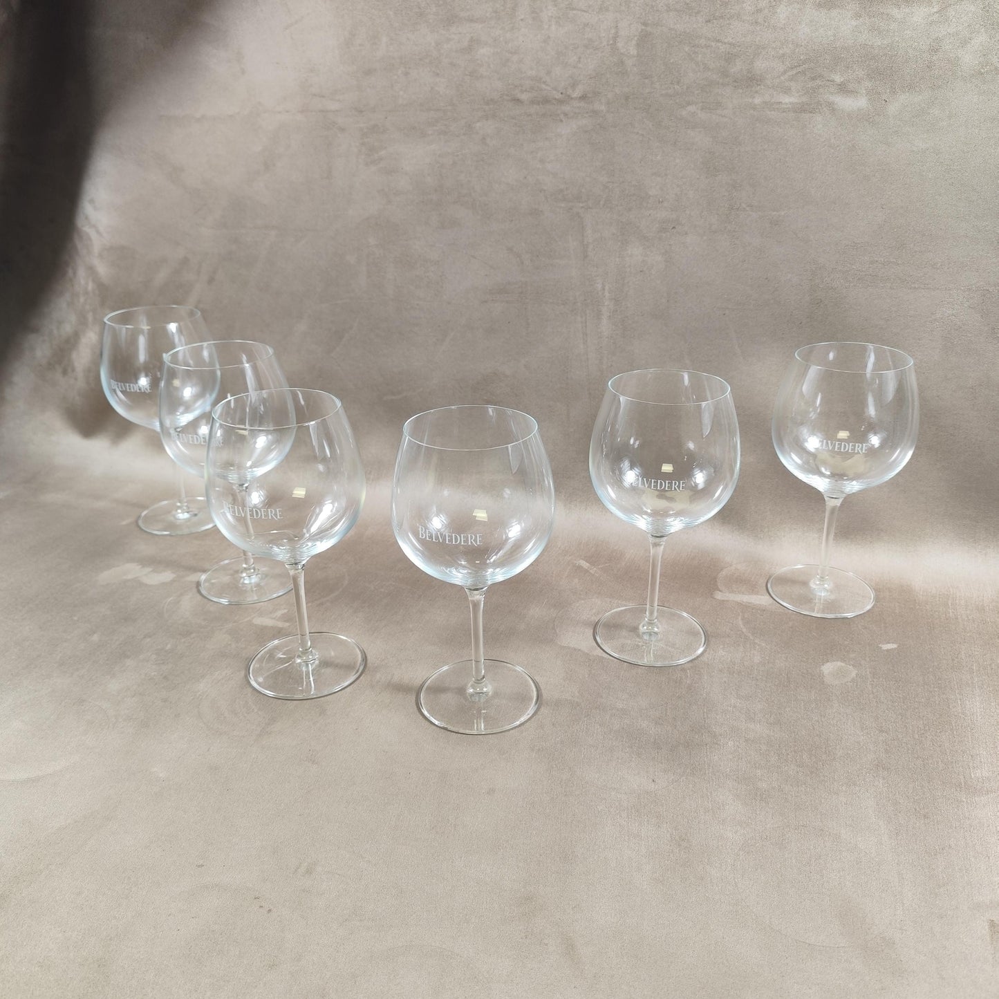 Lot de 6 verres Vodka Belvedere Made in France Vintage 1990
