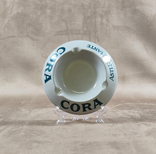 Cendrier publicitaire Cora Asti spumante vin italien Made in France Vintage 1980