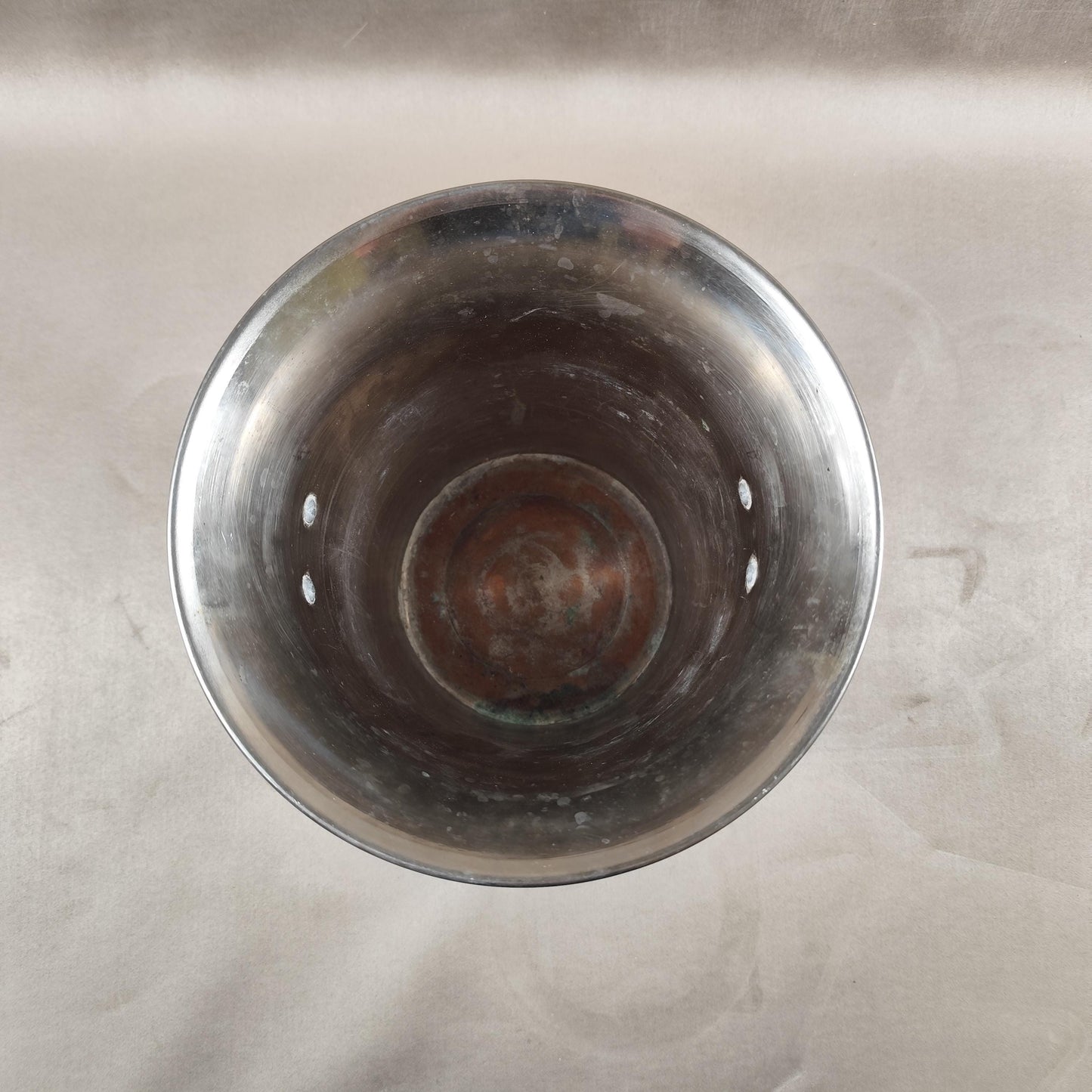 VERY RARE Seau à Champagne Krug en métal argenté par Argit Made in France Vintage 1970