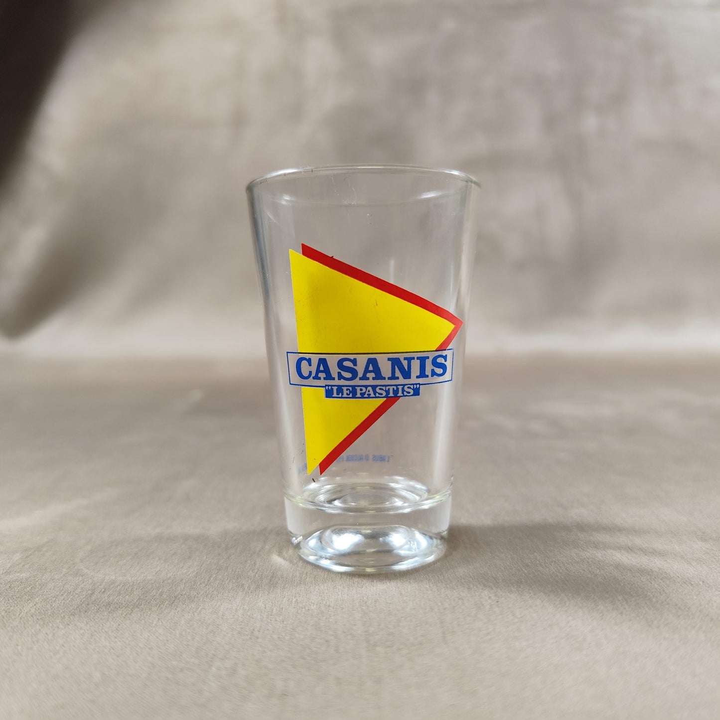 Lot de 3 verres et une Carafe Casanis Pastis bleue Made in France Vintage 1970