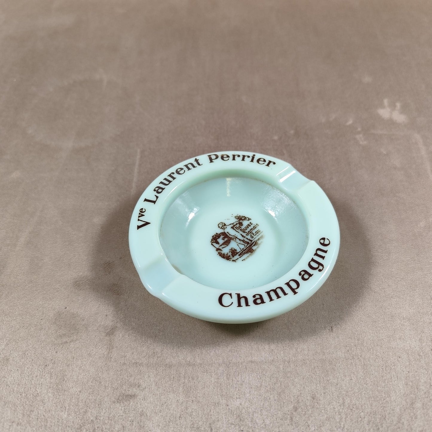 Cendrier Publicitaire Champagne Veuve Laurent Perrier en Porcelaine Made in France Vintage 1980