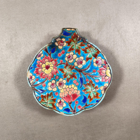 RARE Vide poche en émaux de Longwy ancien Made in France Vintage 1950