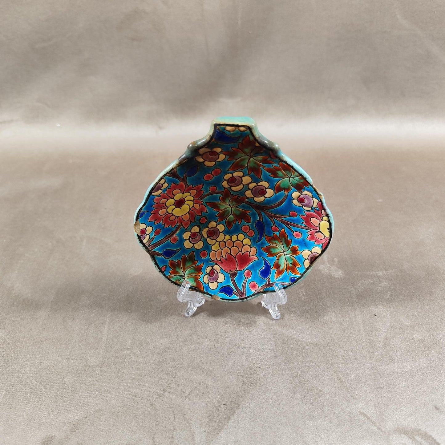 RARE Vide poche en émaux de Longwy ancien Made in France Vintage 1950