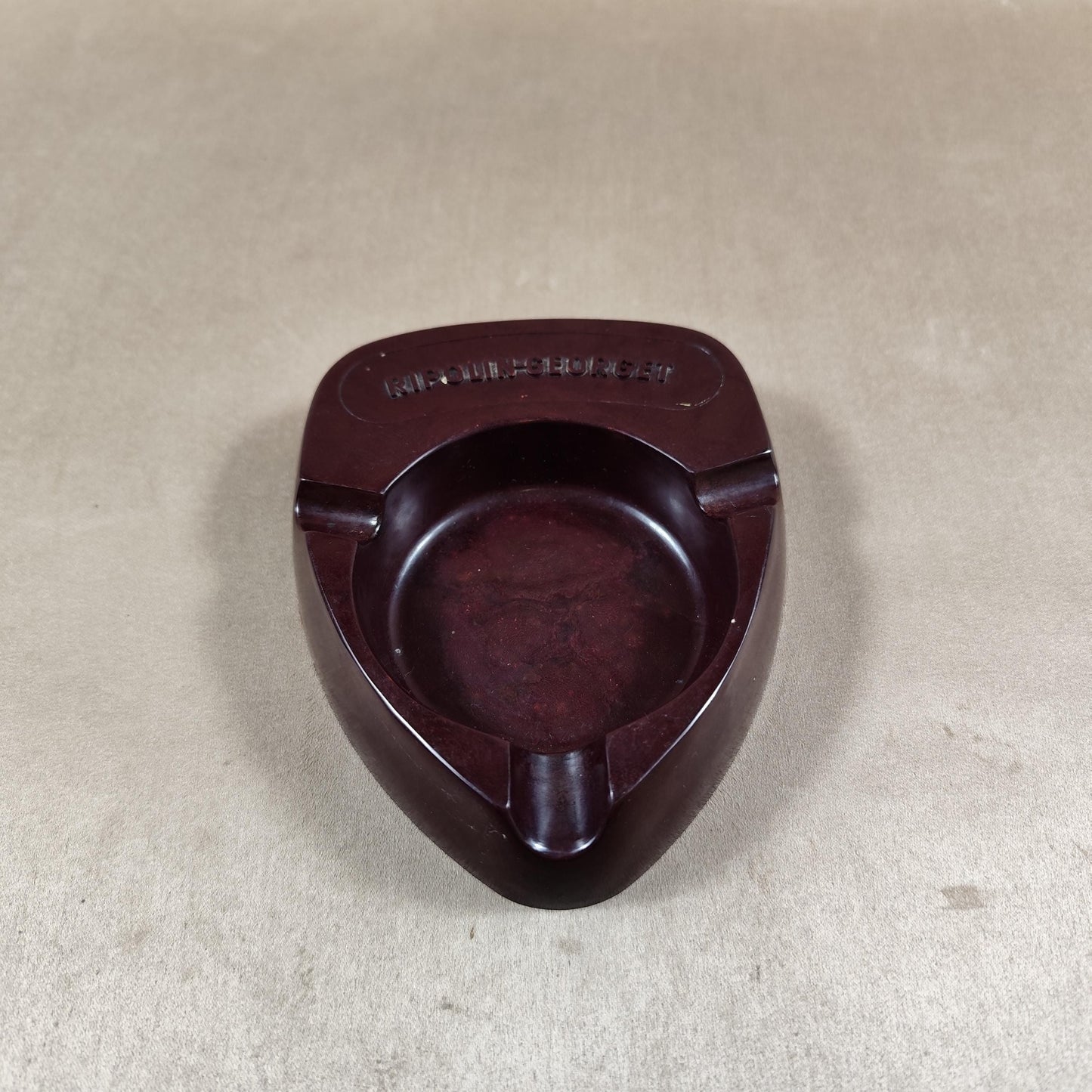 Cendrier Publicitaire Ripolin Georget en plastique Made in France Vintage 1970