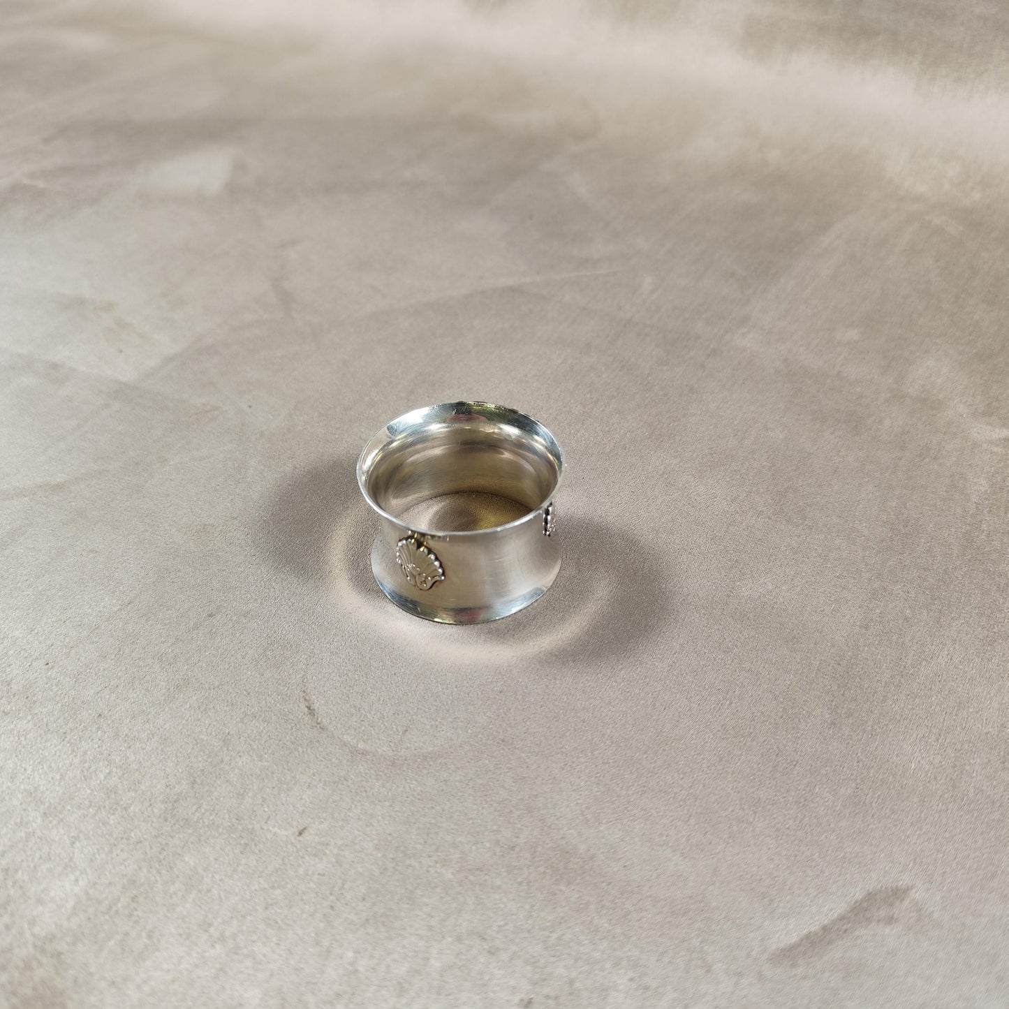 Rond de Serviette en Métal Argenté Poinçon d'orfèvre Made in France Vintage 1900