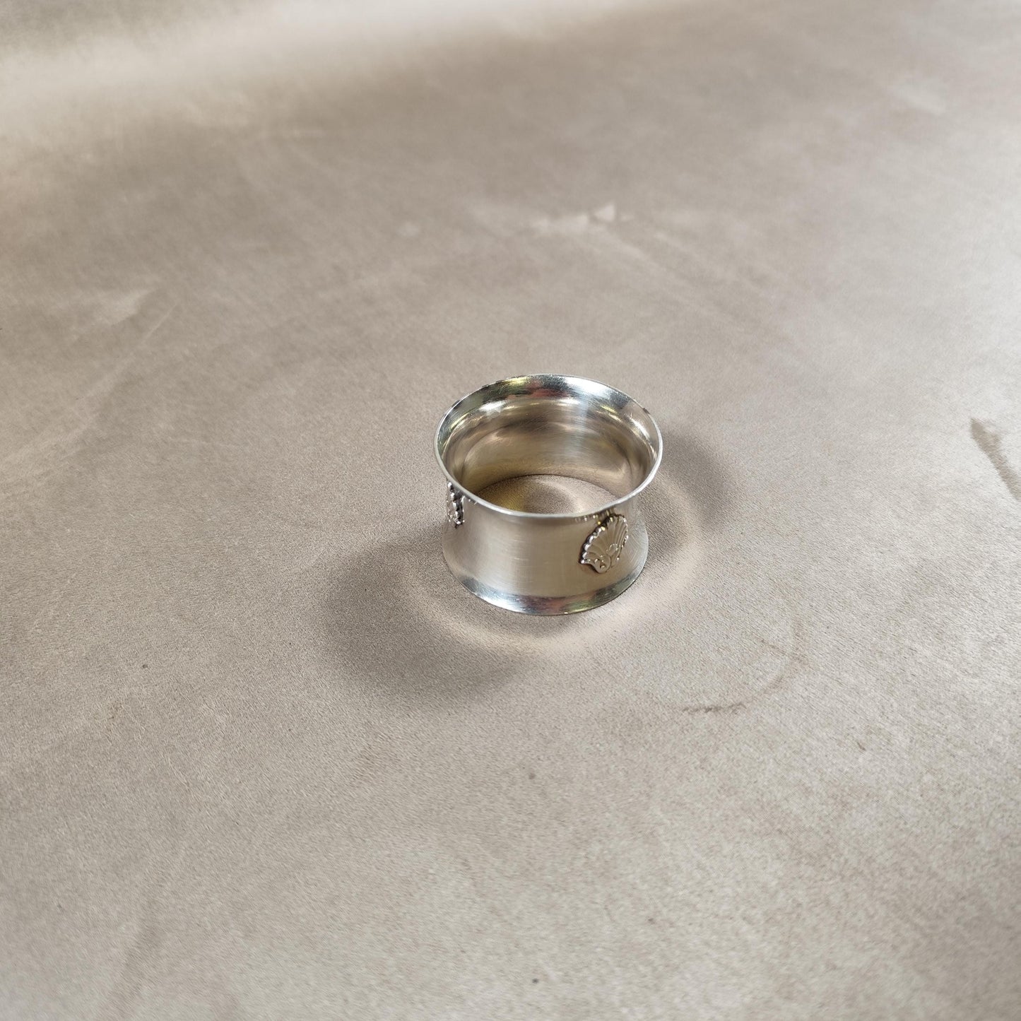 Rond de Serviette en Métal Argenté Poinçon d'orfèvre Made in France Vintage 1900