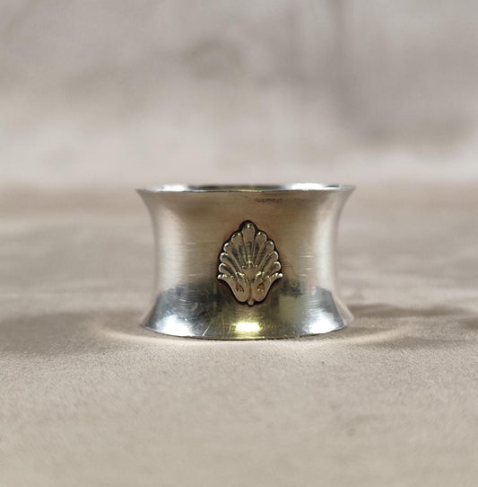 Rond de Serviette en Métal Argenté Poinçon d'orfèvre Made in France Vintage 1900