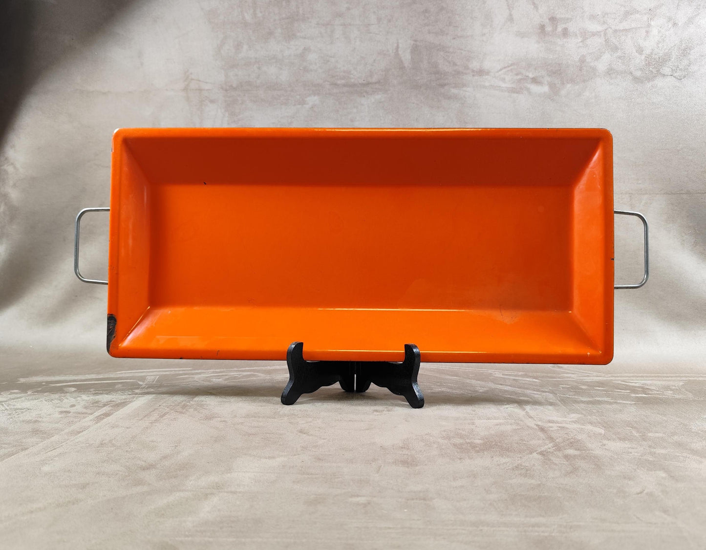 Plateau de Service Tôlerie Émaillerie Nantaise en métal Made in France Vintage 1970