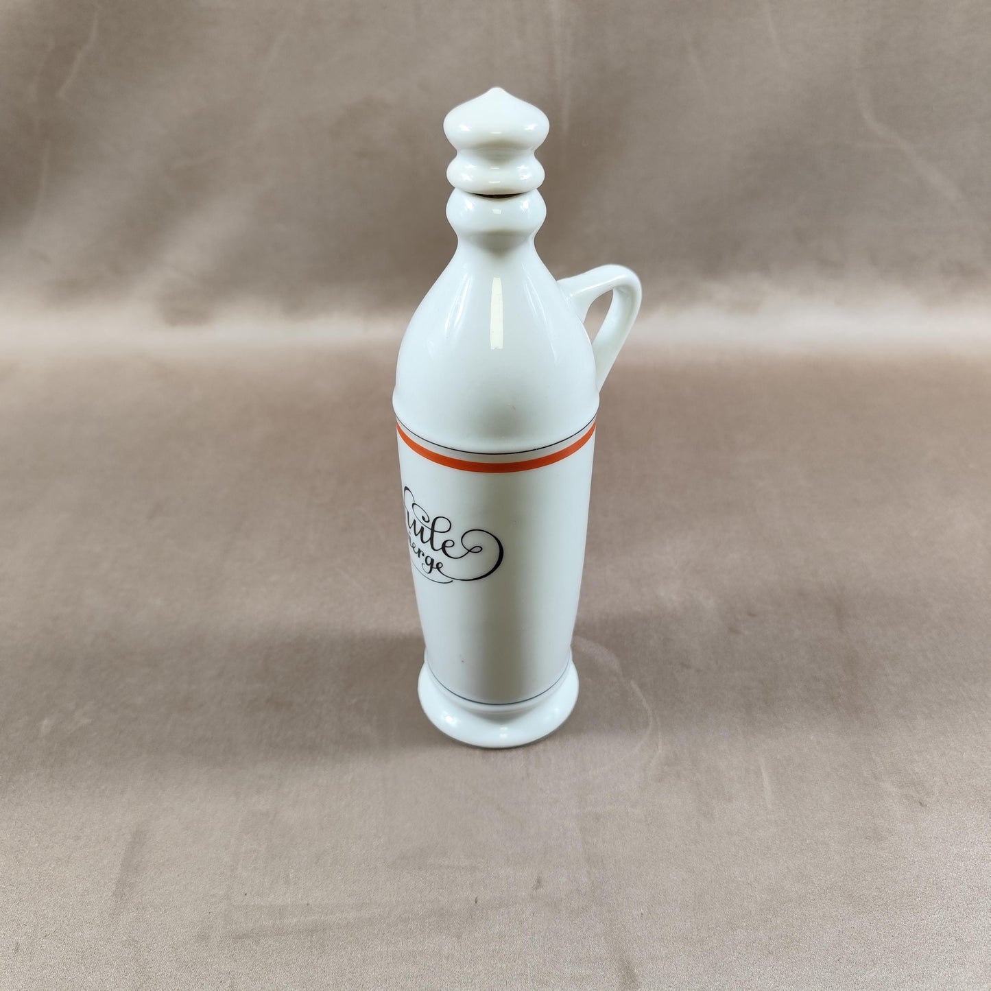 Bouteille pour l'huile Porcelaine d'Auteuil ligne Bistrot Made in France Vintage 1980