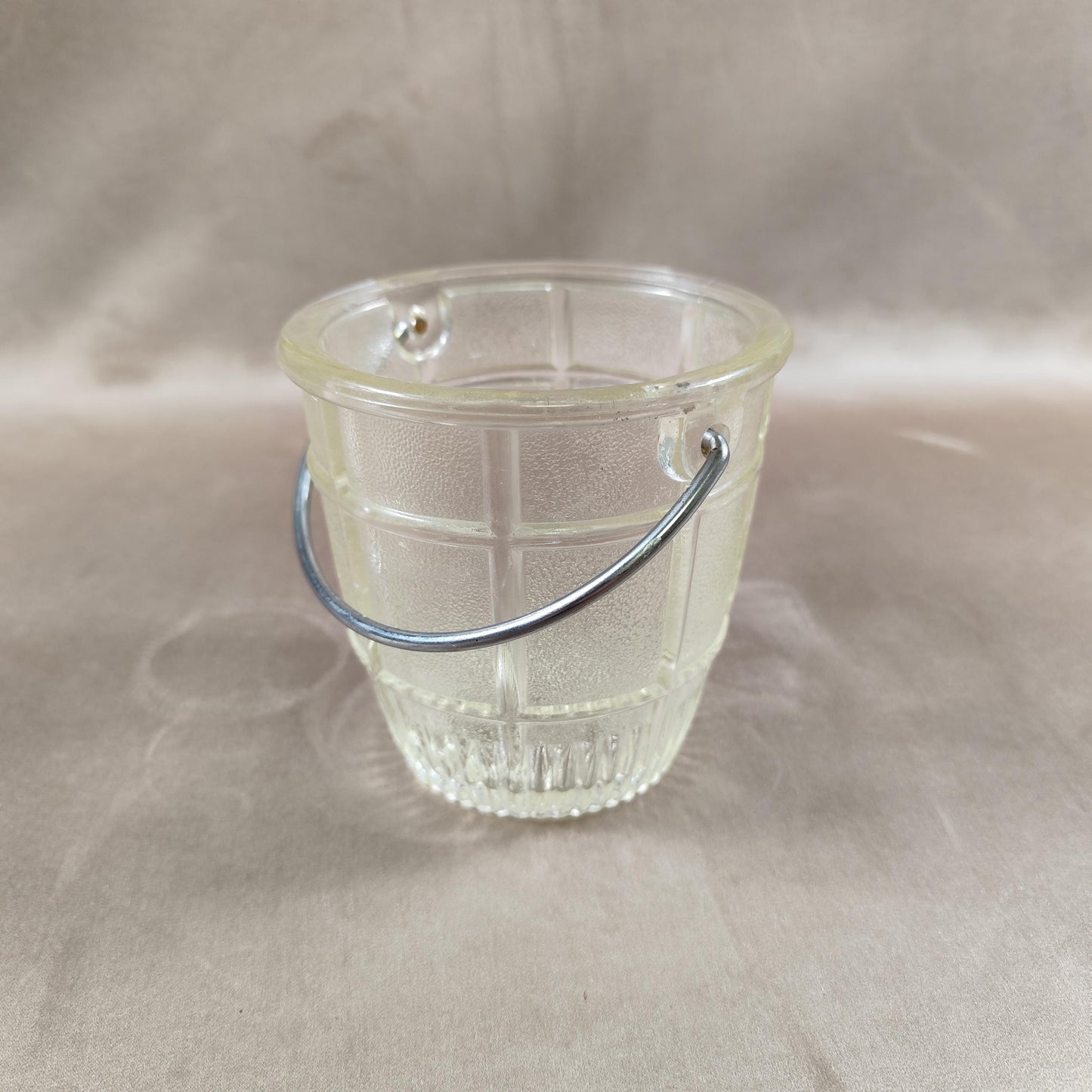 Seau à glaçons Suze en verre Made in France Vintage 1970