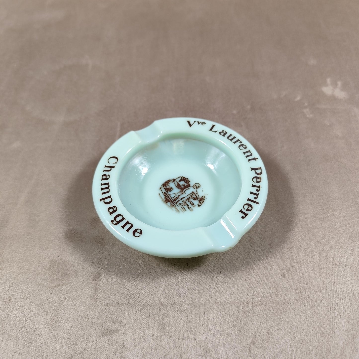 Cendrier Publicitaire Champagne Veuve Laurent Perrier en Porcelaine Made in France Vintage 1980