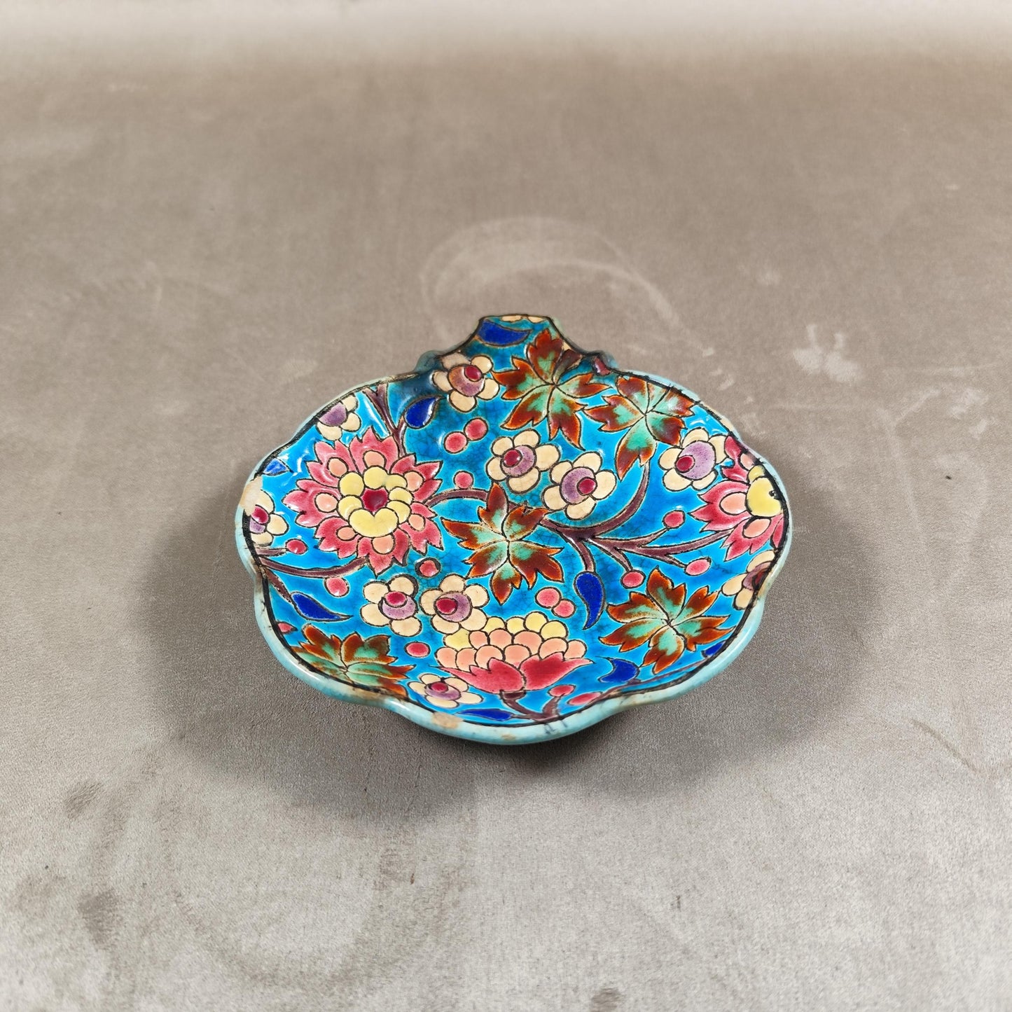 RARE Vide poche en émaux de Longwy ancien Made in France Vintage 1950