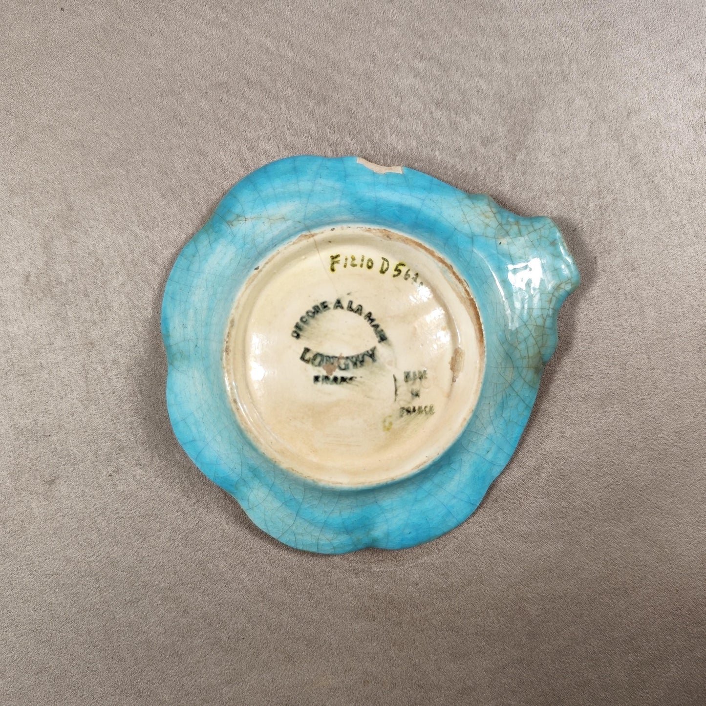 RARE Vide poche en émaux de Longwy ancien Made in France Vintage 1950