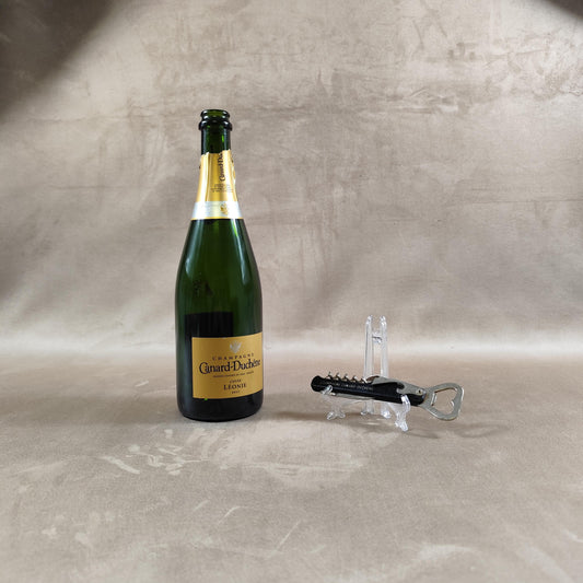 Décapsuleur, Tire-bouchon Champagne Canard Duchene en acier et plastique Made in France Vintage 1970