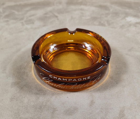 Cendrier Publicitaire Champagne Charles Petit & Co Made in France Vintage 1970