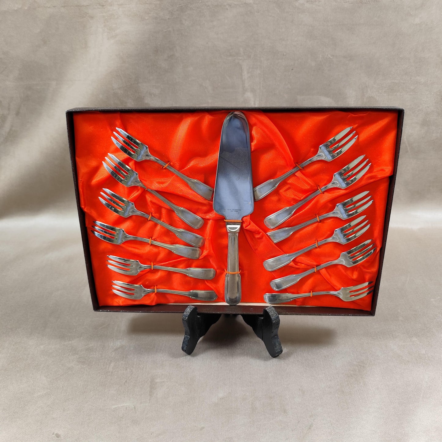 Service à dessert Guy Degrenne  13 pièces 12 personnes Made in France Vintage 1900