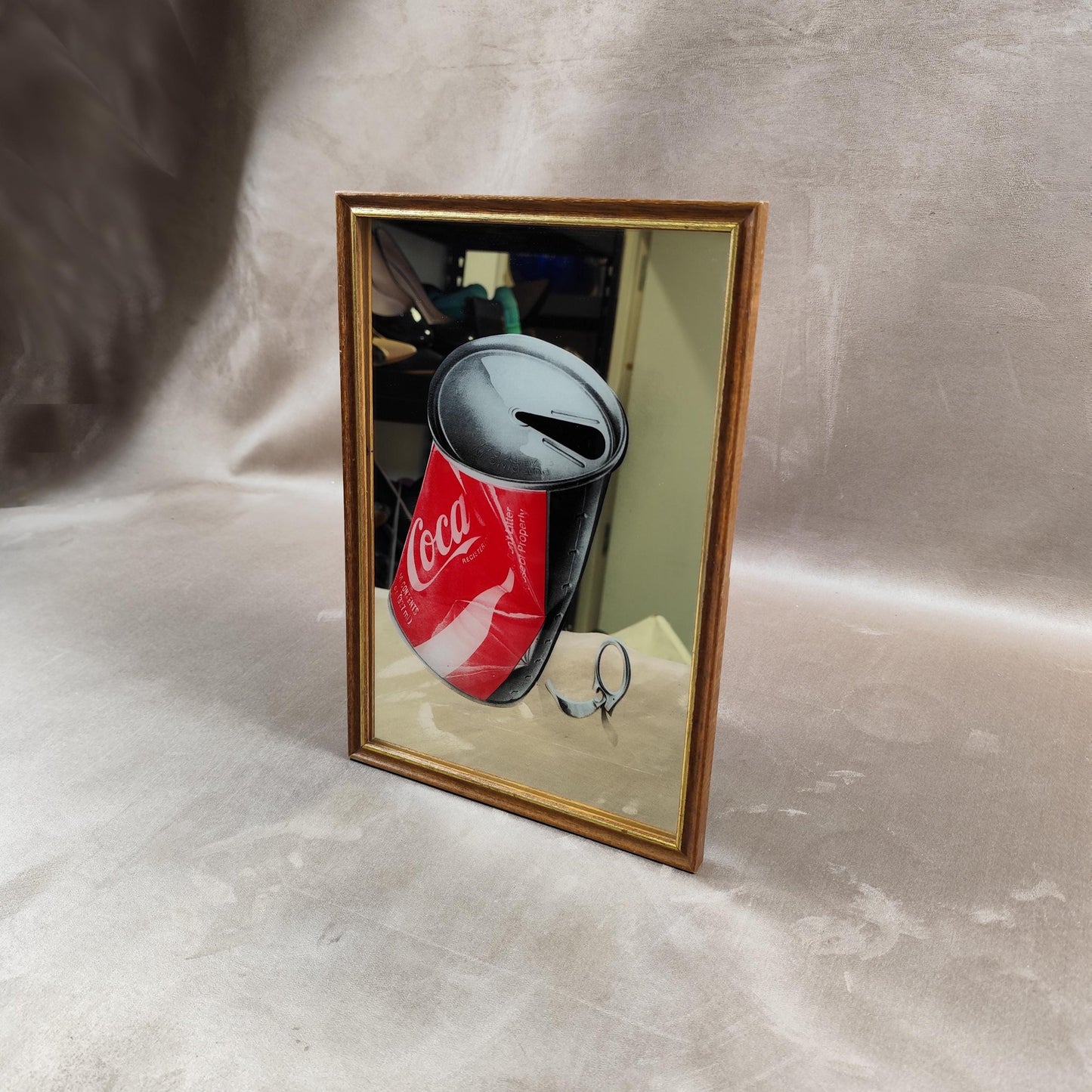 Miroir Publicitaire Coca Cola Made in France Vintage 1970