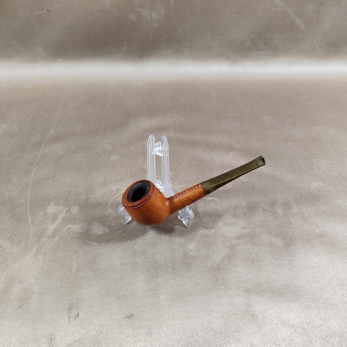 Pipe en Bois et cuir vintage Made in France Vintage 1960