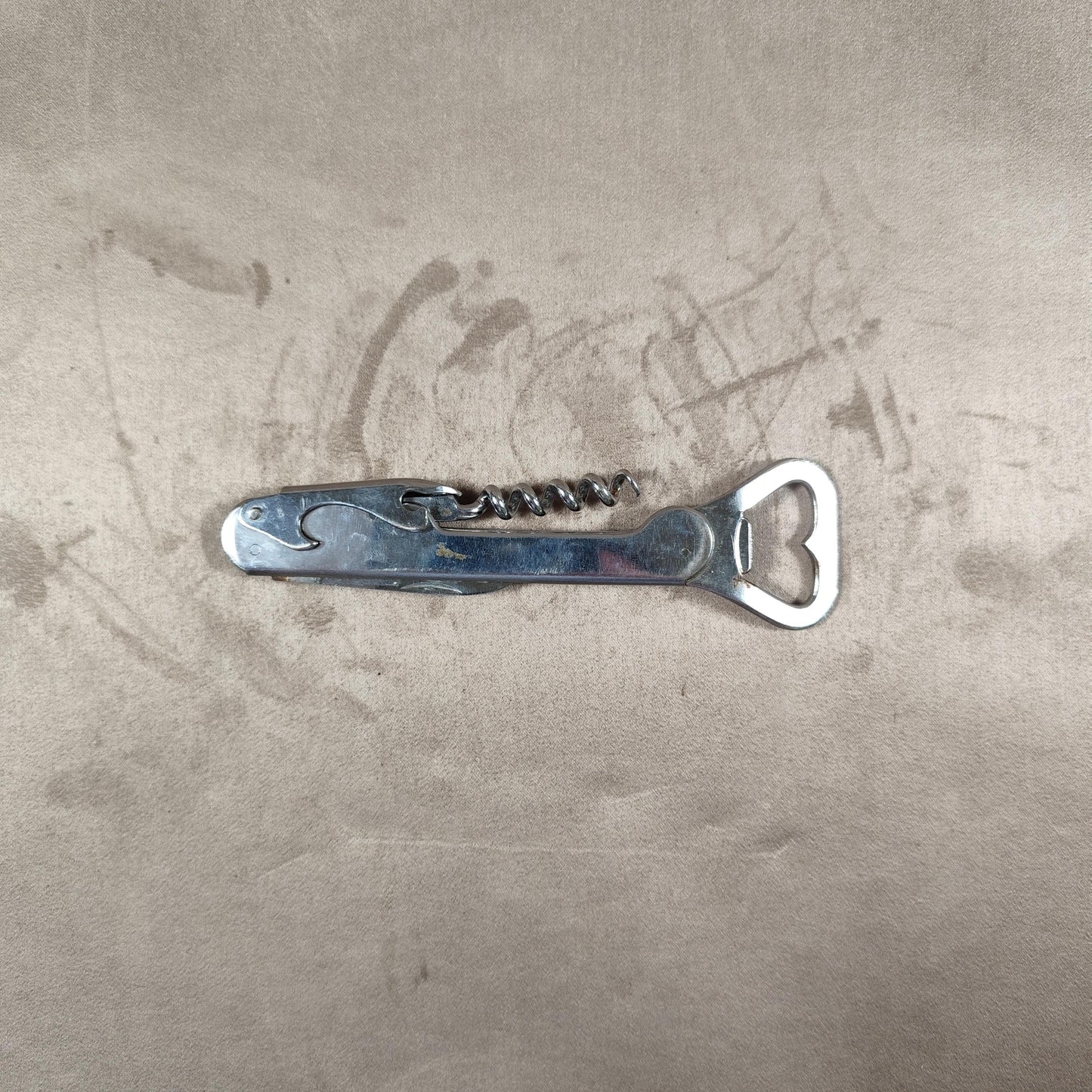 Décapsuleur, Tire-bouchon Champagne Pommery en métal Made in France Vintage 1970