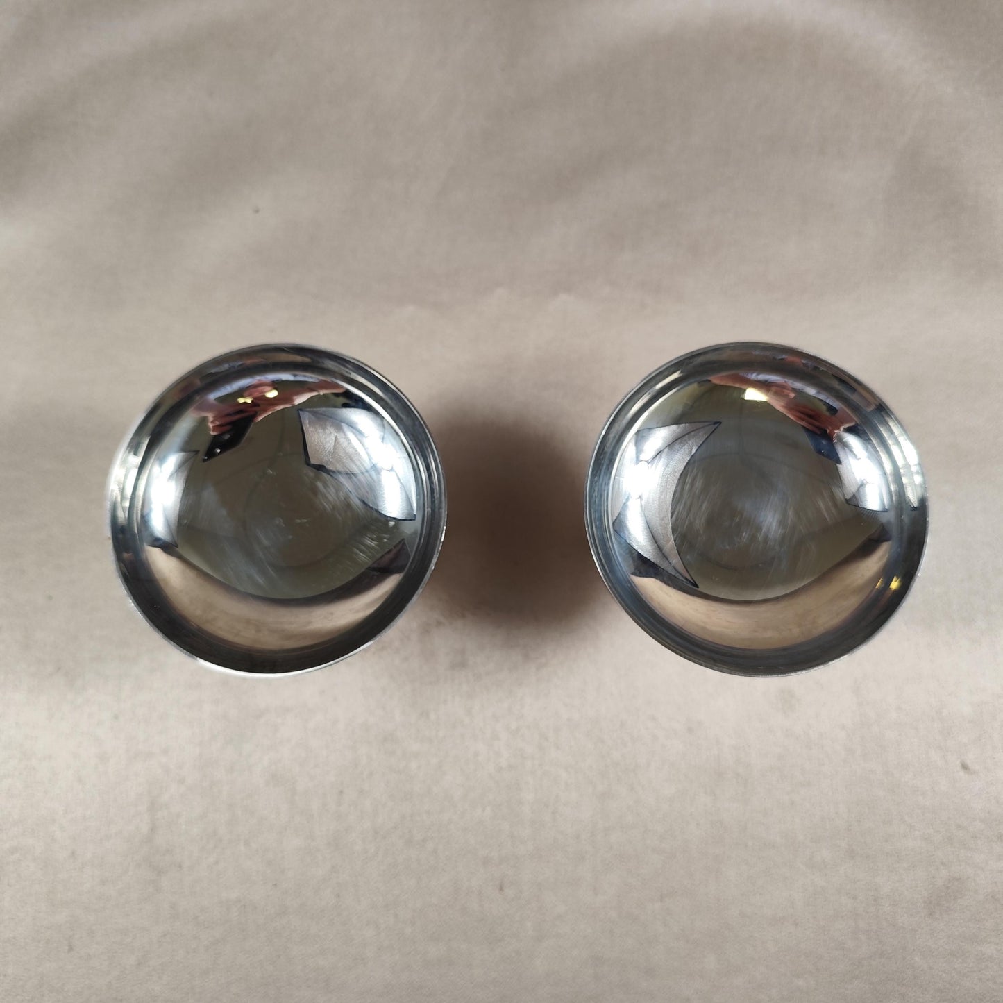 Ensemble de 2 coupes à glace en Inox 18/10 Made in France Vintage 1980
