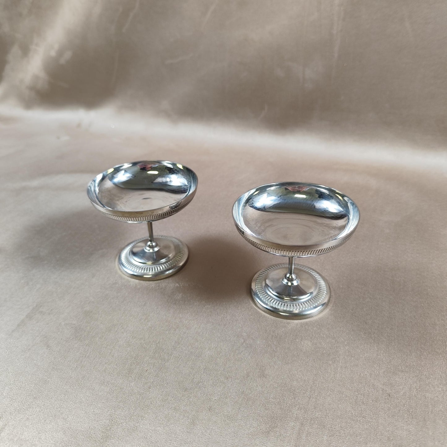 Ensemble de 2 coupes à glace en Inox 18/10 Made in France Vintage 1980