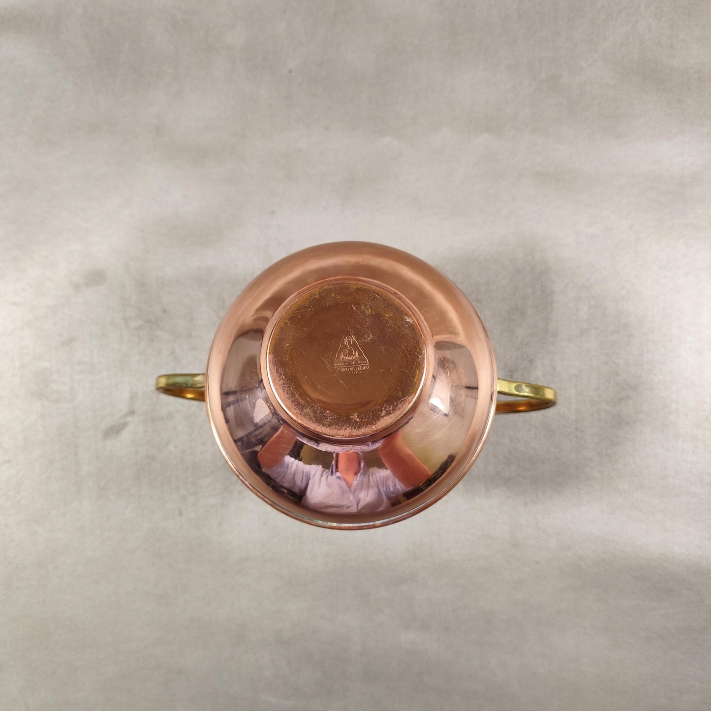 Pot en cuivre fait à Villedieu Made in France Vintage 1960