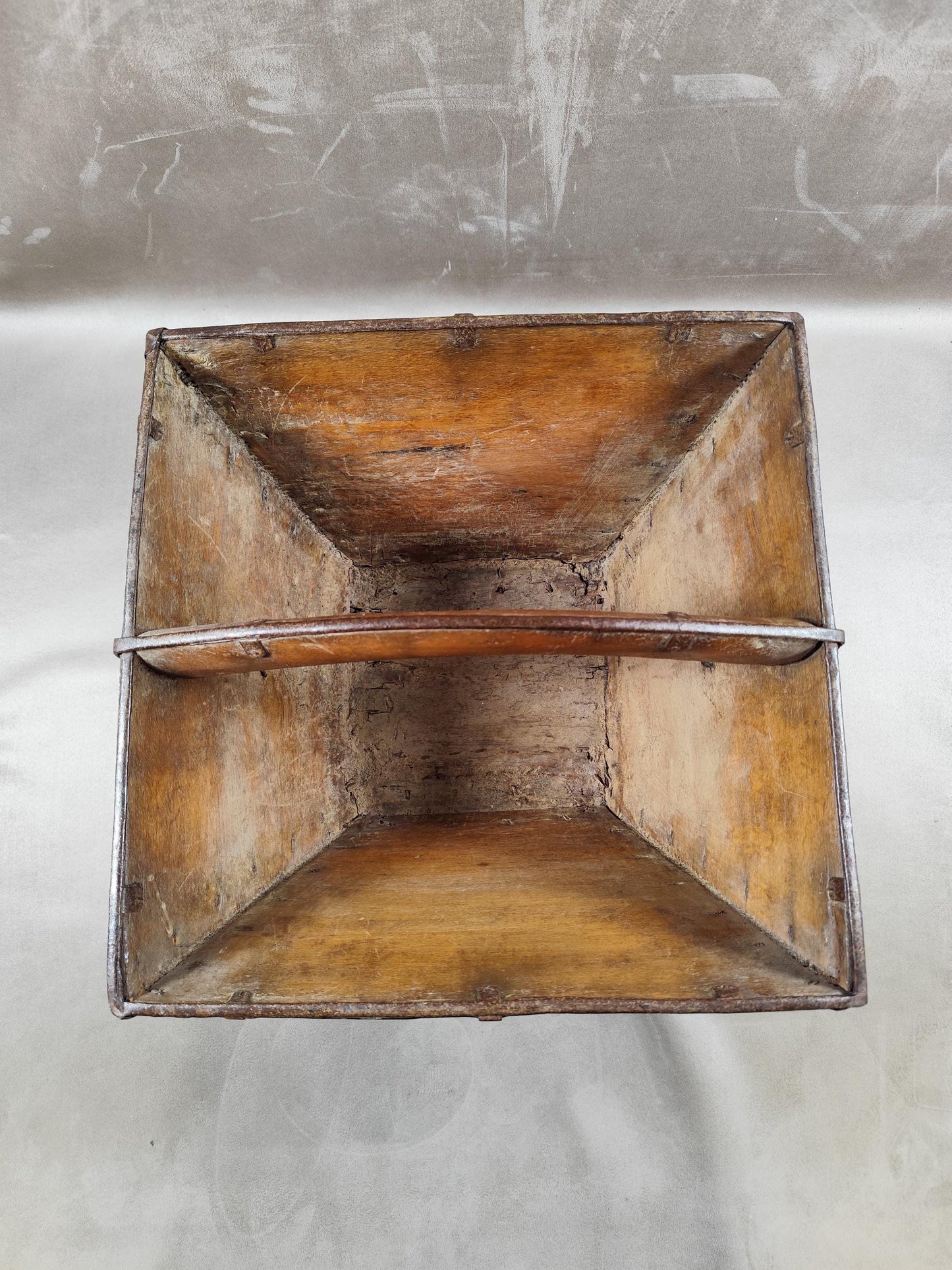 RARE Panier de récolte pour les rizières en bois Made in Vietnam Vintage 1900