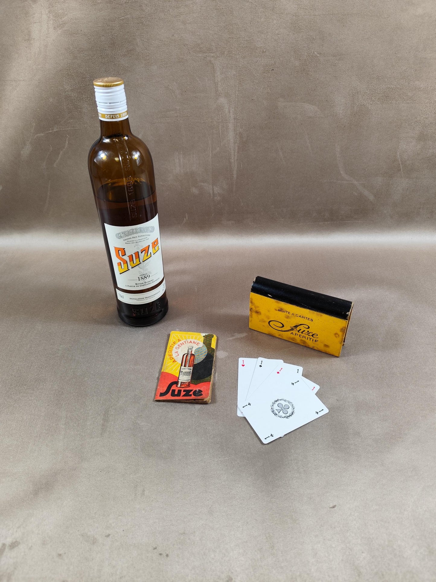 Boite de jeu de 32 cartes Publicitaire Suze Made in France Vintage 1970