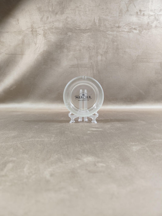 Cendrier Publicitaire Champagne Mercier en verre Made in France Vintage 1970