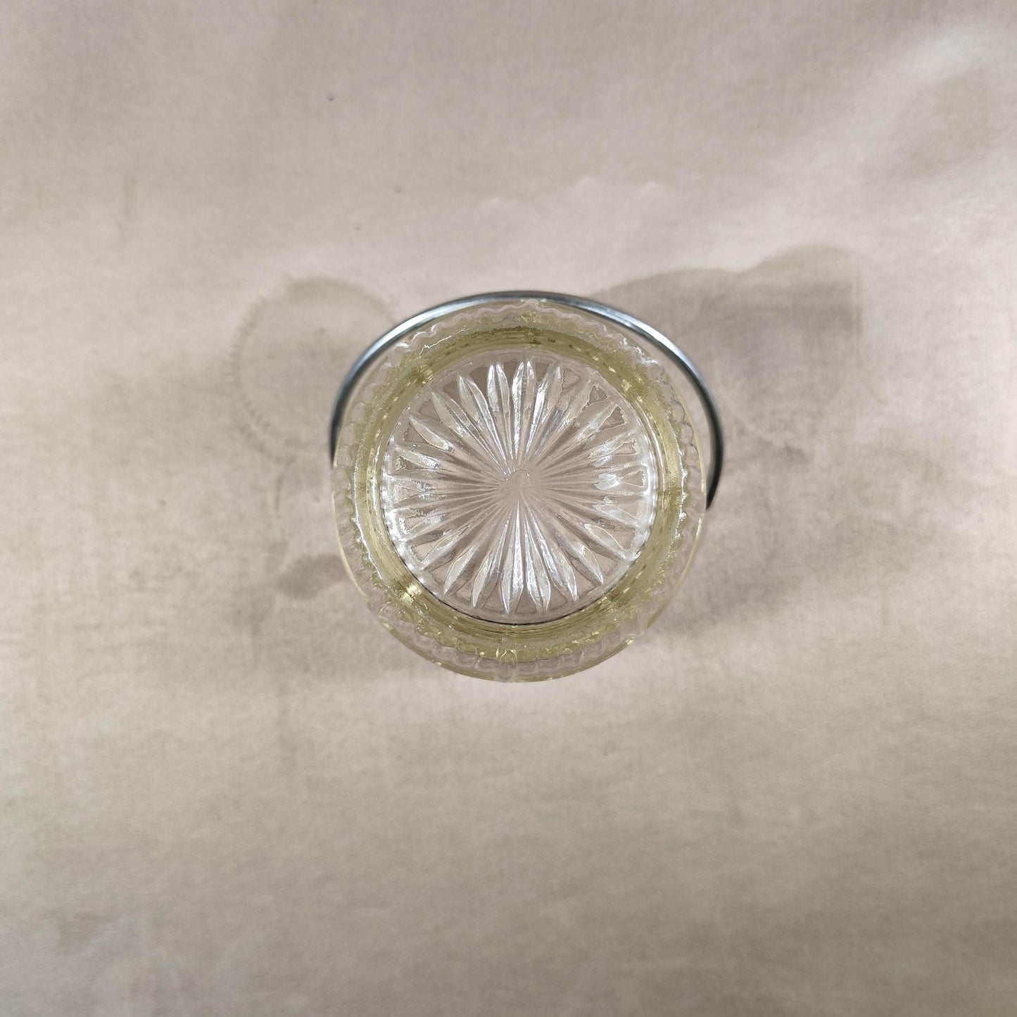 Seau à glaçons Suze en verre Made in France Vintage 1970