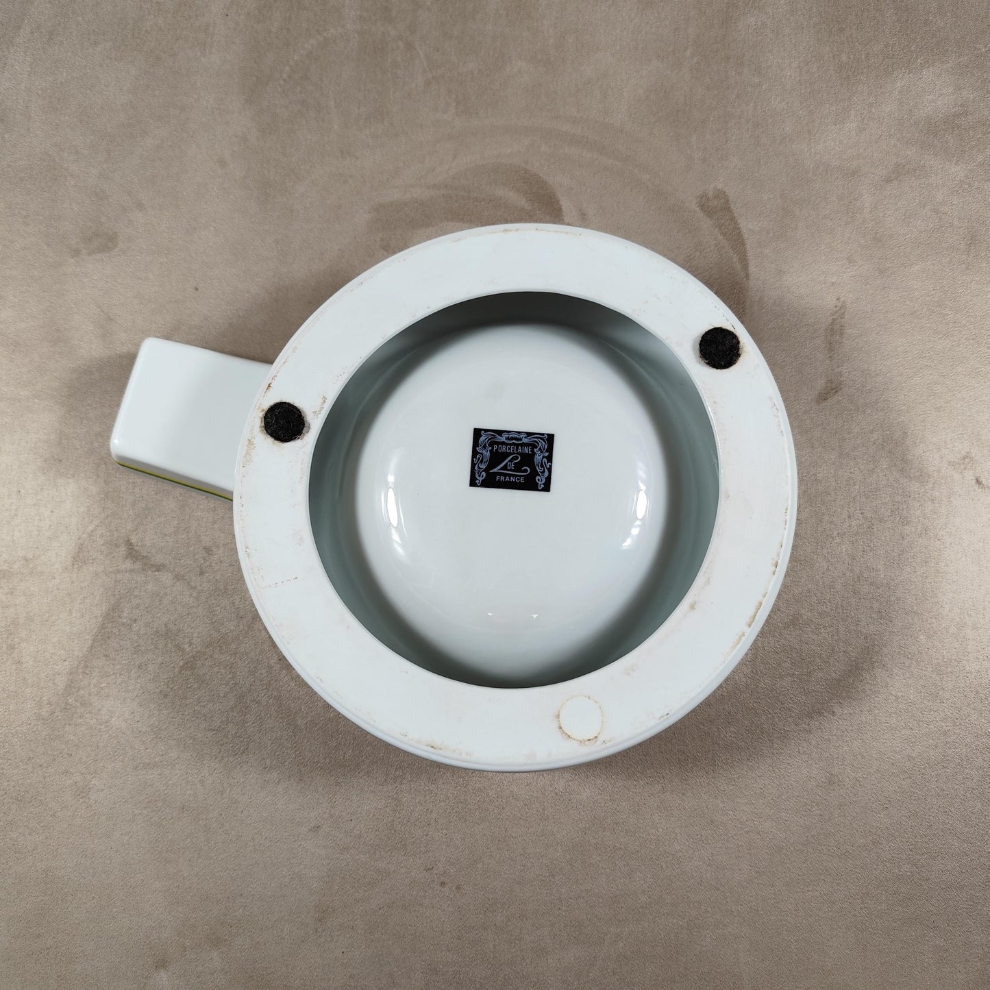 Cendrier XXL Publicitaire Monin en Porcelaine de France Made in France Vintage 1970