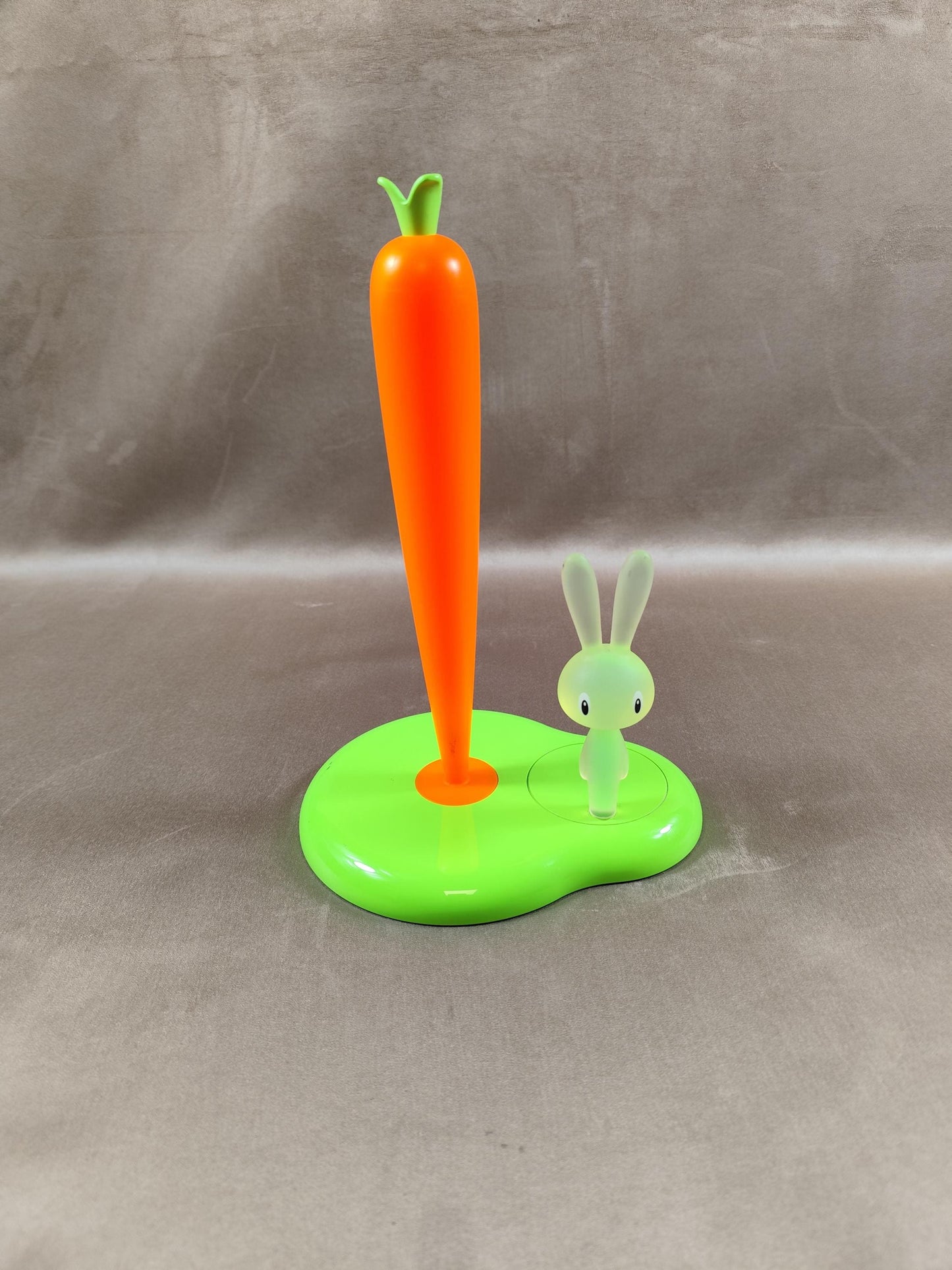 Distributeur d'essuie tout "Bunny & Carrot" design Alessi par Stefano Giovannoni Made in France Vintage 2002