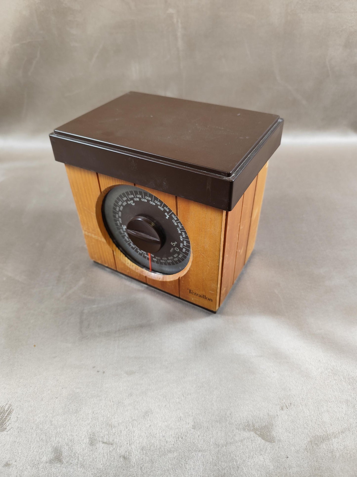Balance Terraillon effet bois Made in France Vintage 1970