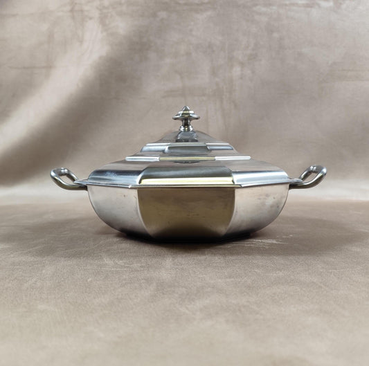 Soupière en acier inoxydable Jean Couzon Made in France Vintage 1970