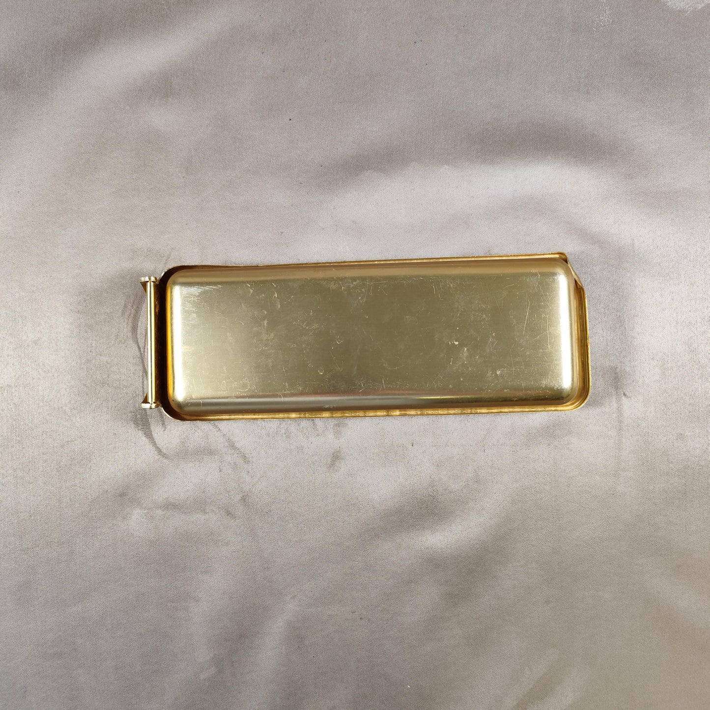 Bac à glaçons QUICKUBE en alu doré Made in France Vintage 1970